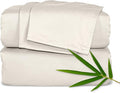 Pure Bamboo Twin XL Sheets, Genuine 100% Organic Viscose Derived from Bamboo Bed Sheet Set, Luxuriously Soft & Cooling, Double Stitching, 2 Year Quality Promise (Twin XL, Creme)