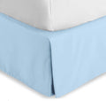 Bare Home King Bed Skirt - 15-Inch Tailored Drop Easy Fit - Bed Skirt Beds - Center & Corner Pleats (King, Light Blue)