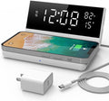 Soundfreaq Charge Rise II, SFQ-20: Digital Alarm Clock, with Dual Alarms, Fast USB Charger and Wireless Charger