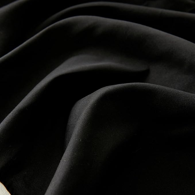 Bed Skirt Full Size Ruffled Bed Skirt with Split Corners, Black Full Bed Skirts 14 Inch Drop with Platform, 14'' Full