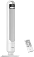 DREO Tower Fan for Bedroom, 4 Speeds, 3 Modes Standing Fans for Room with 90° wide Oscillating, 28dB Quiet for Sleep, 25ft/s Velocity, 29ft Coverage, 8H Timer, Remote, Living Room, Office, Home, White