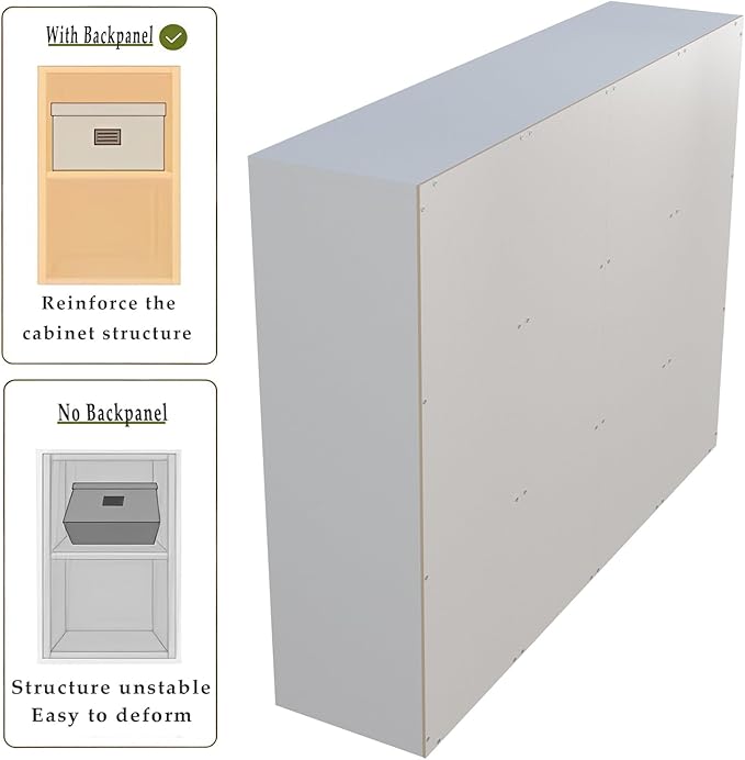 OSCHF 12-Cube Storage Shelf Bookcase - Wooden 3-Tier Floor Standing Open Bookshelf for Home and Office, Display Cabinet, Warm White