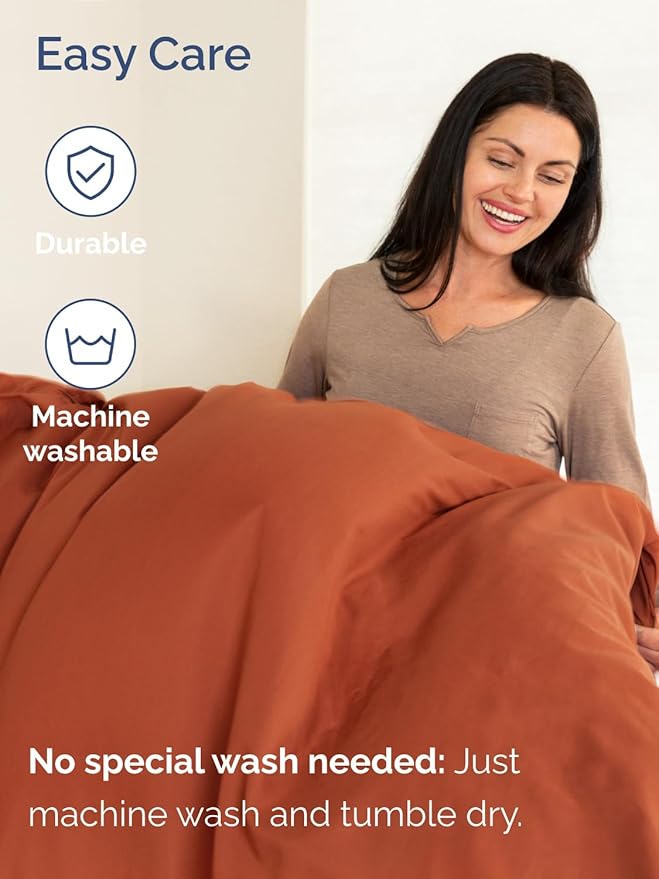 Extra Deep Cal King Sheet Set - 6 Piece Breathable and Cooling Sheets - Hotel Luxury Bed Sheets Set - Easy Fit - Soft, Wrinkle Free and Comfy Sheets Set - Terracotta Sheet Set with Extra Deep Pockets