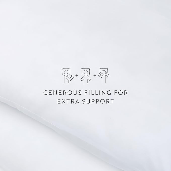 Fern and Willow King Size Bed Pillows - Set of 2, 36"x20" - Luxurious Ultra-Soft Cooling Pillow - Hotel Quality, Down Alternative Fill - Ideal Gift for Side, Back & Stomach Sleepers