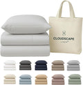 Egyptian Cotton Twin XL Size Sheets Set, 4 Silver