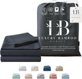 Full Size Sheet Set | 100% Viscose | Organically Grown | Ultra Soft | Cooling Sheets for Hot Sleepers | 17" Deep Pocket [Charcoal Grey]