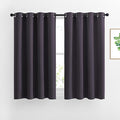 NICETOWN Bedroom Blackout Curtains and Drapes - Window Treatment Thermal Insulated Solid Grommet Blackout Draperies for Bedroom (Set of 2 Panels, 52 by 54 Inch, Greyish Purple)