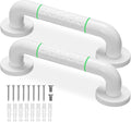 Grab Bars for Shower,2 Pack 12 Inch Shower Handle Bath Grab Rails with Anti-Slip Grip and Safety Luminous Circles,Stainless Steel Bath Handle Bathroom Grab Bar for Seniors, and Disability.