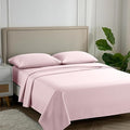 Carressa Linen 100% Egyptian Cotton Full Size Sheets - 600 Thread Count Full Size Egyptian Cotton Sheets (4 PC, Soft Blush), Soft, Cooling, 16" Deep Pocket Sateen Weave Luxury Hotel Bed Sheet Set