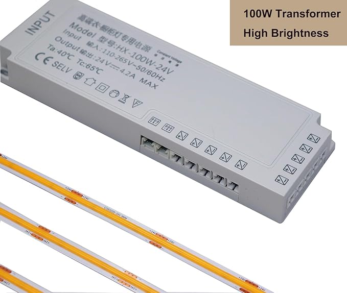 Under Cabinet Light, 6 PCS 40 Inches LED Strips, 1200 Lumen, Daylight 6500K. for Kitchen Cabinets, Counters, Cupboard, Bookshelf (Cold White 6500K, 6 * 40inch COB LED Strips)