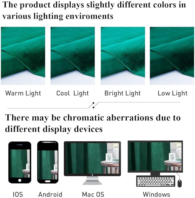 StangH Velvet Curtains Emerald Green 108 inches - Luxury Home Decor Blackout Insulated Velvet Curtain Panels Extra Long Wall Backdrops for Living Room Sliding Glass Door, W52 x L108-inch, 2 Pieces