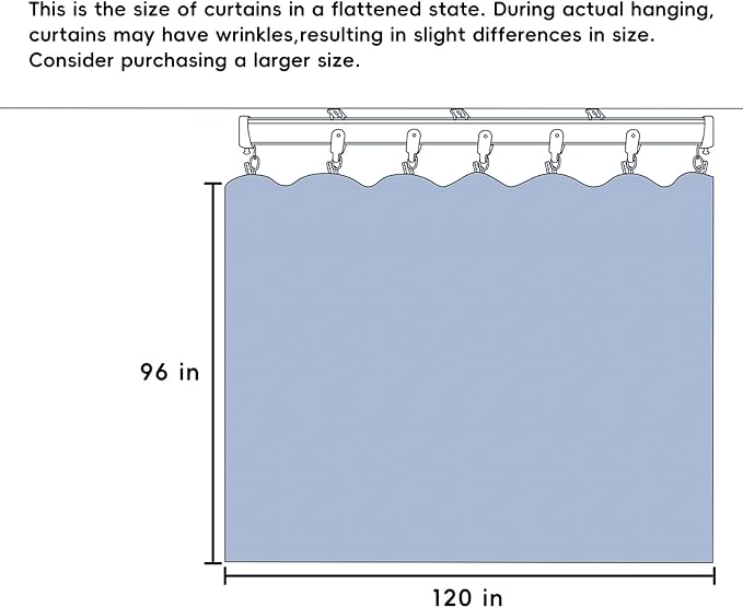 Room Divider Curtains Total Blackout Privacy Curtain Panel Room Thermal Insulated Noise Reduction Curtains for Bedroom Window Living Room Ceiling Track Curtain W 10 ft × H 8 ft Dark-Grey