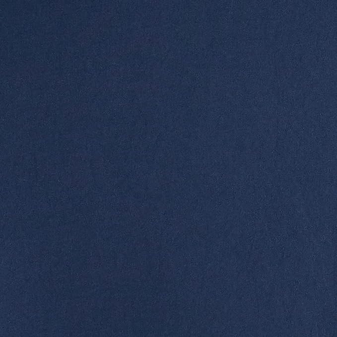 Amazon Basics Lightweight Pleated Bed Skirt, Queen, Navy Blue, Solid
