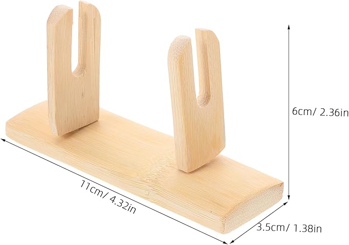 IMIKEYA Wood Folding Fans Stand Japanese Fan Holders Folding Handy Fans Display Holder Decorative Hand Fan Bases for Home Store