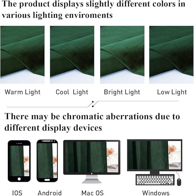 StangH Christmas Dark Green Velvet Curtains - Rod Pocket Short Kitchen Window Curtains 63-inch Length Room Darkening Green Blackout Drapes for Bedroom, W52 x L63, 2 Panels
