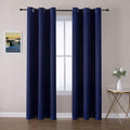 ChrisDowa Blackout Curtains 78 inches Long for Bedroom - 2 Panels Set Grommet Thermal Insulated Room Darkening Curtains for Living Room (Navy Blue, 42 x 78 Inch)