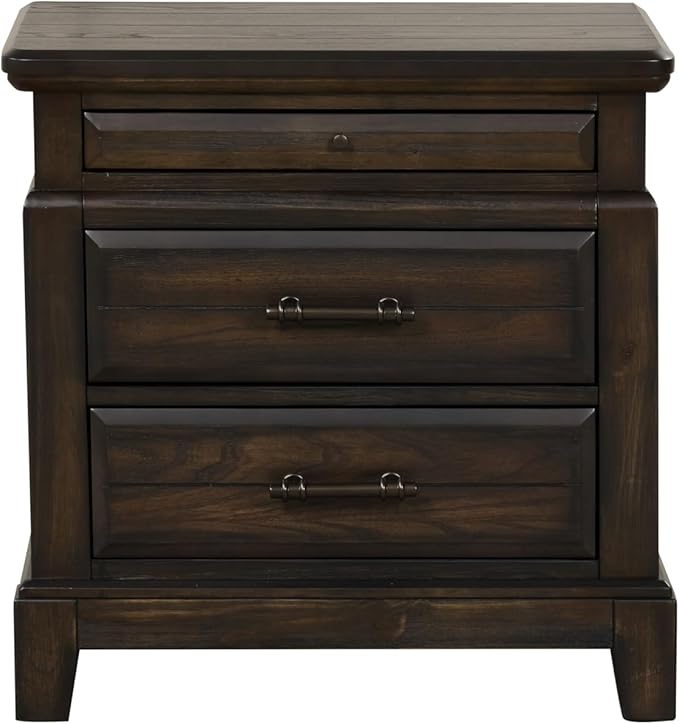 2 Drawer Nightstand Set of 2, Matching Bedside Tables with Modern Design and Easy-to-Clean Surfaces
