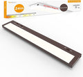 24 Inch Under Cabinet Lighting Plug in, 14W 120V 3 Color 3000K/4000K/5000K, 3 Brightness, Super Bright, Ultra Thin Under Counter Lights for Kitchen, Linkable LED Cabinet Light, Bronze