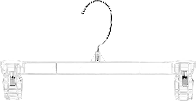 DEILSY™ Pants Hangers with Clips – Space Saving Pants Hangers - Stylish Jeans Hangers for Closet Organization - Durable Hangers for Pants, Skirts, Jeans, Shorts, Trousers - 30 Pack
