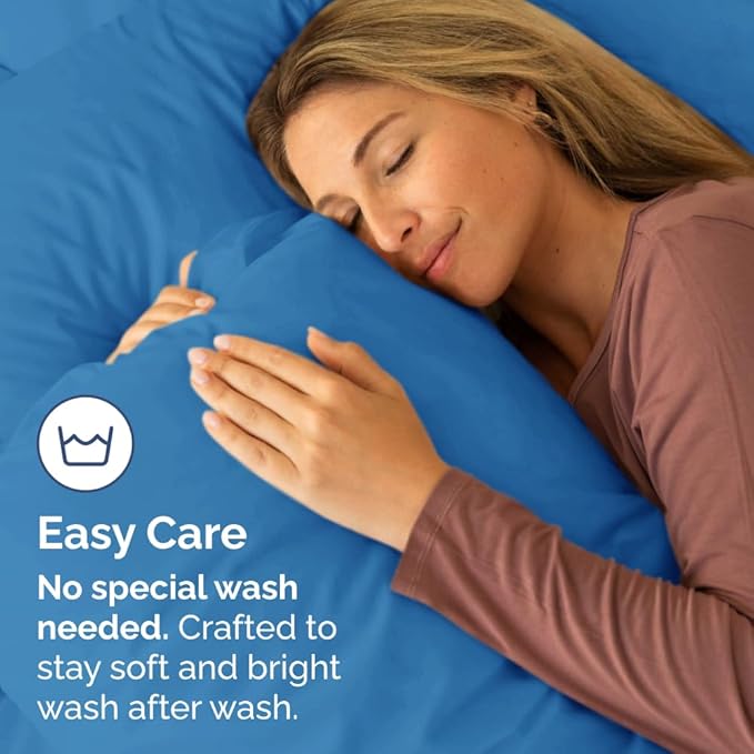 Queen Pillow Cases Set of 2 - Ultra Soft Hotel Quality Pillowcase Covers - Comfy, Cozy & Wrinkle Free - Shrink, Stain & Fade Resistant - Machine Washable Pillow Protectors - 2 Piece Set - Royal Blue