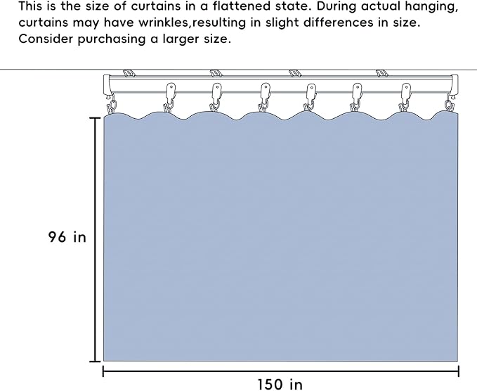 Room Divider Curtains Total Blackout Privacy Curtain Panel Room Thermal Insulated Noise Reduction Curtains for Bedroom Window Living Room Ceiling Track Curtain W 12.5 ft × H 8ft Beige