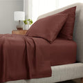 Cariloha Aloha Soft 4-Piece Sheet Set | Maroon Sunset | King | Made from 100% Viscose derived from Bamboo | Introductory Sheet Line
