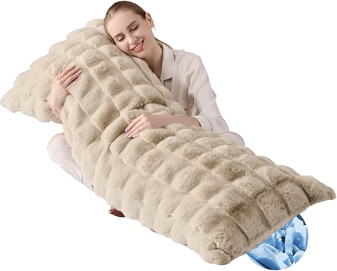 Full Body Pillow 20x54 Inch,Memory Foam Pregnancy Pillow for Side Sleepers,Orthopedic Back Support Maternity Pillow for Women (with Removable Cover)-Taupe Chocolate