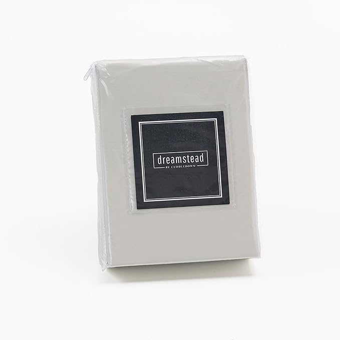 Cuddledown Dreamstead 100% Cotton Bed Sheets Set | 300 Thread Count | Luxurious Sateen Weave | Pure Combed Cotton | Soft | Wrinkle Resistant | 4 Piece Set | White | Full | 54” x 75”