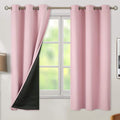 BGment Baby Pink 100% Blackout Curtains for Nursery Bedroom 63 Inch Length 2 Panels, Thermal Insulated Full Light Blocking Grommet Noise Cancelling Window Curtains for Girls Room, 38 Inch Wide Each