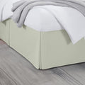 Full Bed Skirt, Luxury 24 Inch Drop Ivory Pleated Bed Skirt, Double Brushed Microfiber, Box Pleat Design, Wrinkle & Fade Resistant, Easy Fit Tailored Bedskirt for Full Size Beds