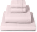 Mellanni Twin XL Sheet Set - 4-Piece Iconic Collection Bedding, (Including 2 Pillowcases), 16-Inch Deep Pocket, Easy Care, Extra Soft, Cooling Sheets, Brushed Microfiber - Blush Pink