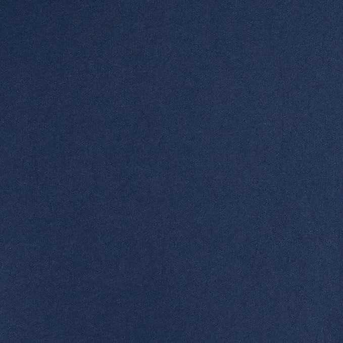 Amazon Basics Lightweight Pleated Bed Skirt, King, Navy Blue, Solid