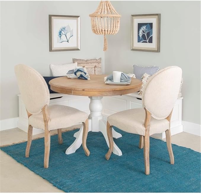 Riverbay Furniture Backless Wood Corner Kitchen Breakfast Nook Bench, with Hidden Storage, in White (Bench Only)