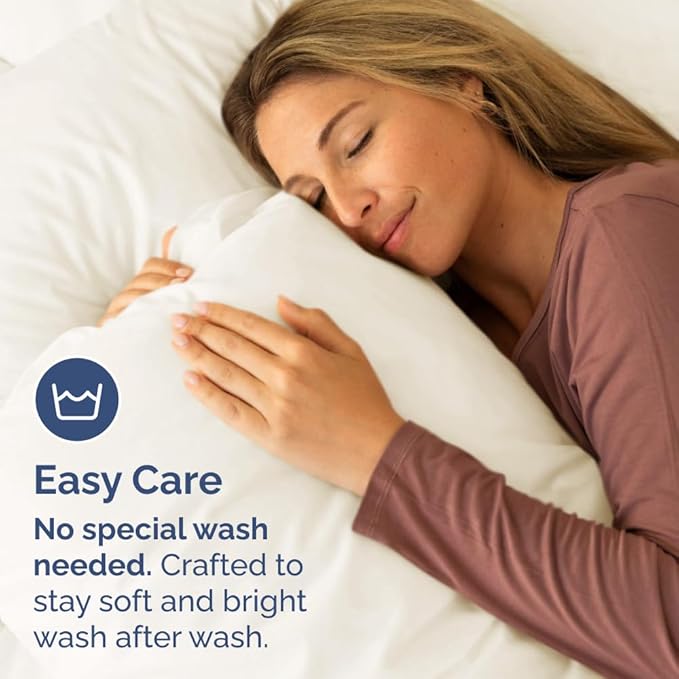 Queen Pillow Cases Set of 4 - Ultra Soft Hotel Quality Pillowcase Covers - Comfy, Cozy & Wrinkle Free - Shrinkage, Stain & Fade Resistant - Machine Washable Pillow Protectors - 4 Piece Set - Off White