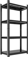 Garage Shelves,14-48''W Heavy-Duty Storage Shelves, Double-Layer Uprights, Thickened Shelves, Waterproof &Rustproof, Suitable for Indoor & Outdoor Use.