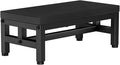 Y&M One Step Stool for Adults Kids, Adjustable Non-Slip Foot Stool with Sturdy Metal Frame, Bed Step for High Beds, Portable Step for Kitchen, Bathroom, Bedroom, Living Room – Black