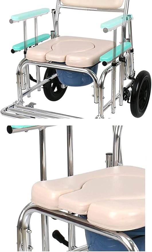 MUUL-WHCH Commode Seat Cushion, White U Shape Padded Cushion for Bedside Commodes, Chair, Shower Wheelchair