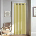 NICETOWN Door Curtain for Closet Doors 80 Inches Long 1 Panel, Blackout Doorway Curtain for Open Closet Bedroom, Room Divider Living Room for Privacy (Paler Yellow, 1 Panel, 46W x 80L)