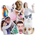 VEELU Custom Face Pillow Personalized Photo Body Pillows 3D Printing Head Body Shaped Pets Plush Stuffed for Home Sofa Decor Funny Valentine's Day Gag Gifts for Couples/Him/Her