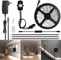 Sensky 19.7ft/6m Motion Activated LED Strip Light Kit with FCC Listed Adapter for Gun Safe, Under Cabinet, Under Bed, Pantry, Kitchen, Stairway, Closet Lighting (Cool White,Upgraded Version)