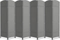 8 Panel Room Divider,6Ft Folding Privacy Screen,Tall - Extra Wide Foldable Panel Partition Wall Divider with Diamond Double-Weaved Hand-Woven Design Room Screen Divider