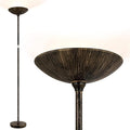 Floor Lamp, Standing Lamp, 20W 2000LM LED Torchiere Floor Lamp, Stepless Dimmable, Touch Control, 3000K Daylight, 50000hrs Lifespan, Floor Lamps for Living Room, Standing Lamps for Bedroom,Bronze