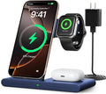 2026 Wireless Charger for Apple and Android Charging Station,3 in 1 Fast Max Charging for iPhone 16 15 14 13 12 Pro Max Plus, Apple Watch Series & Air pods 4 3 2 Pro, Android Samsung Galaxy Series
