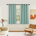 NICETOWN Room Darkening Short Curtain 54 inches Long for Living Room, Grommet Sound Reducing Thermal Insulated Curtains for Bedroom Nursery Window, 46W x 54L, 1 Piece, Aqua Blue