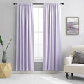 DONREN 84 Inches Long 2 Panels Lavender Purple Curtain Panels for Bedroom - Room Darkening Rod Pocket Thermal Insulated Drapes for Living Room,42 W x 84 L
