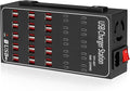 250W USB~c Charging Station, 50 Port (30 USB A & 20 USB~C Port) USB~C Charger Block, Fast Charging Station for Multiple Devices, Desktop USB Charger Compatible for iPhone, iPad, Tablets