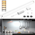 WOBANE 16.5 inch Under Cabinet Lighting,5 Color Settings,Under Counter Lights for Kitchen,Hand Wave Activated,Touchless for Cabinet,Shelf,Under Desk,Color Tunable 2700K to 6000K,Dimmable,White,1000LM