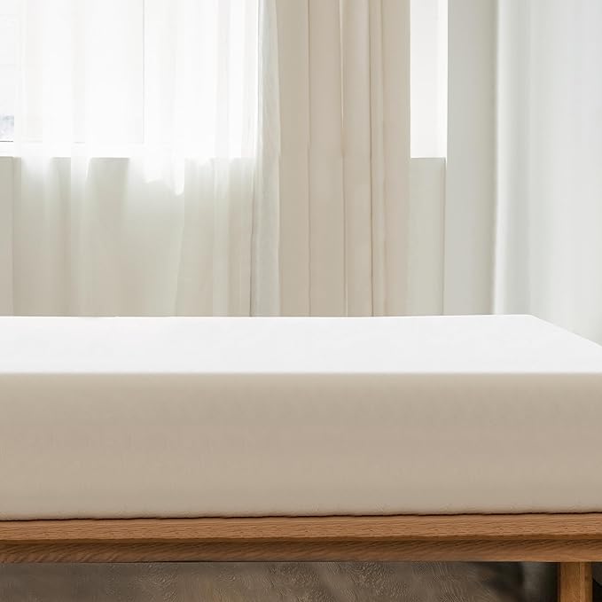 MooMee Fitted Bottom Sheet Only 100% Washed Cotton Linen Like Textured Breathable Durable Soft Comfy Deep Pocket Fits Mattress up to 17" (Cream White, King