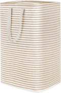 Lifewit Laundry Hamper Large Collapsible Laundry Basket, Freestanding Waterproof Clothes Hamper Storage with Easy Carry Handles for Clothes in Bedroom Bathroom College Dorm for Adults,Beige, 80L