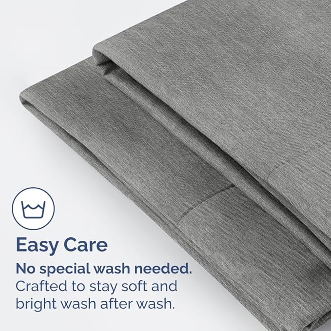 Queen Pillow Cases Set of 2 - Ultra Soft Hotel Quality Pillowcase Covers - Comfy, Cozy & Wrinkle Free - Shrinkage and Fade Resistant - Machine Washable Pillow Protectors - 2 Piece Set - Heathered Grey